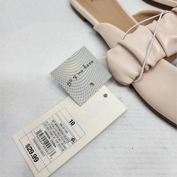 A New Day New Flats Loafers Slides Off White Comfortable Gifts Women's Size 10 - Picture 4 of 7